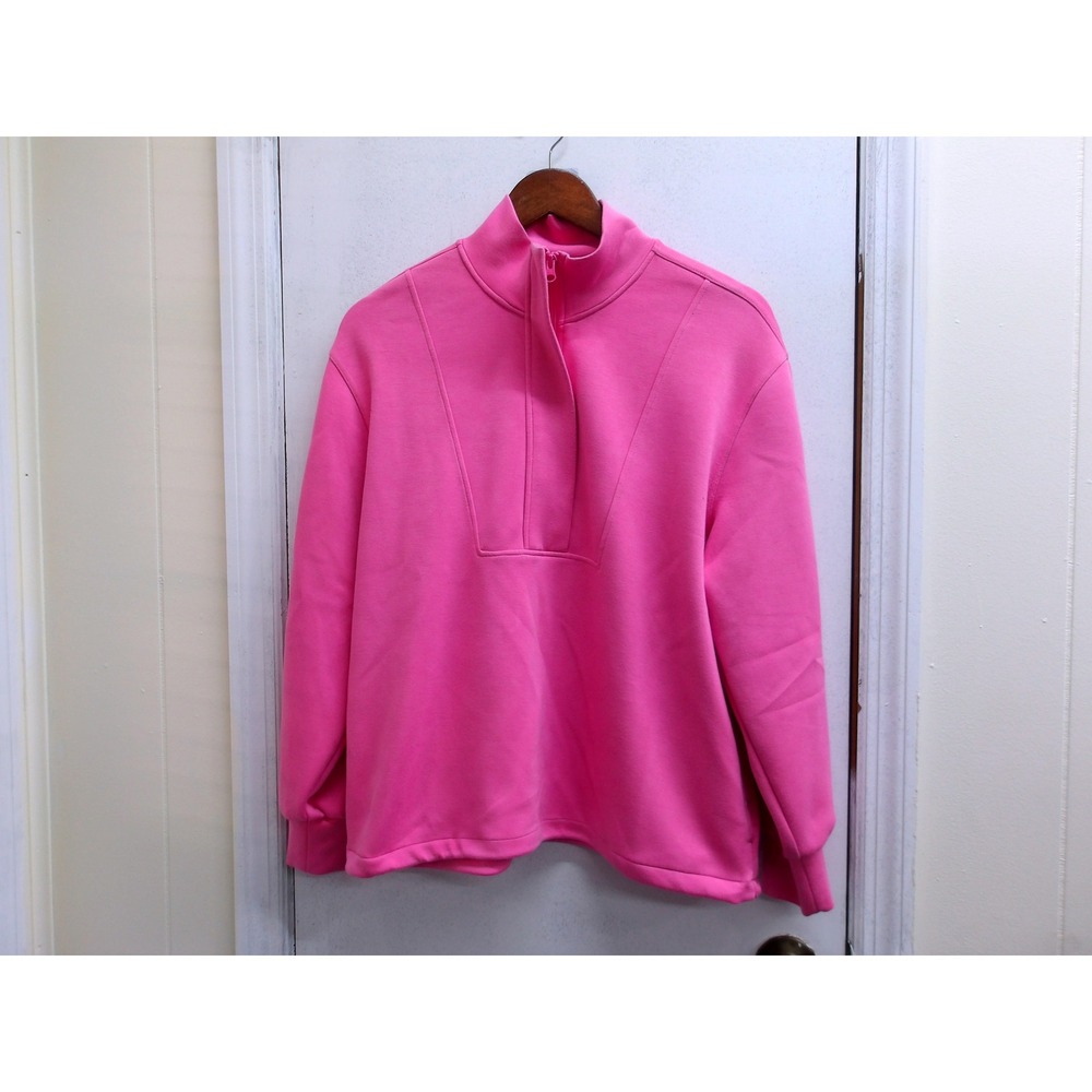 Southern Shirt Pink‎ Quarter Zip Pullover Sweatshirt Women's Size S / #1247